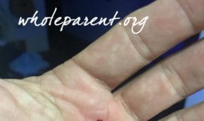 dad's hand in divorce