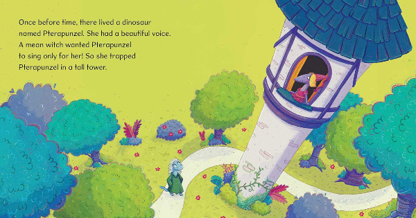 pterapunzel, once before time, children's fiction, christy webster, net galley, review, andrews mcmeel publishing