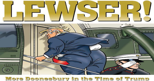 lewser, doonesbury, comic, graphic novel, gb trudeau, net galley, review, andrews mcmeel publishing